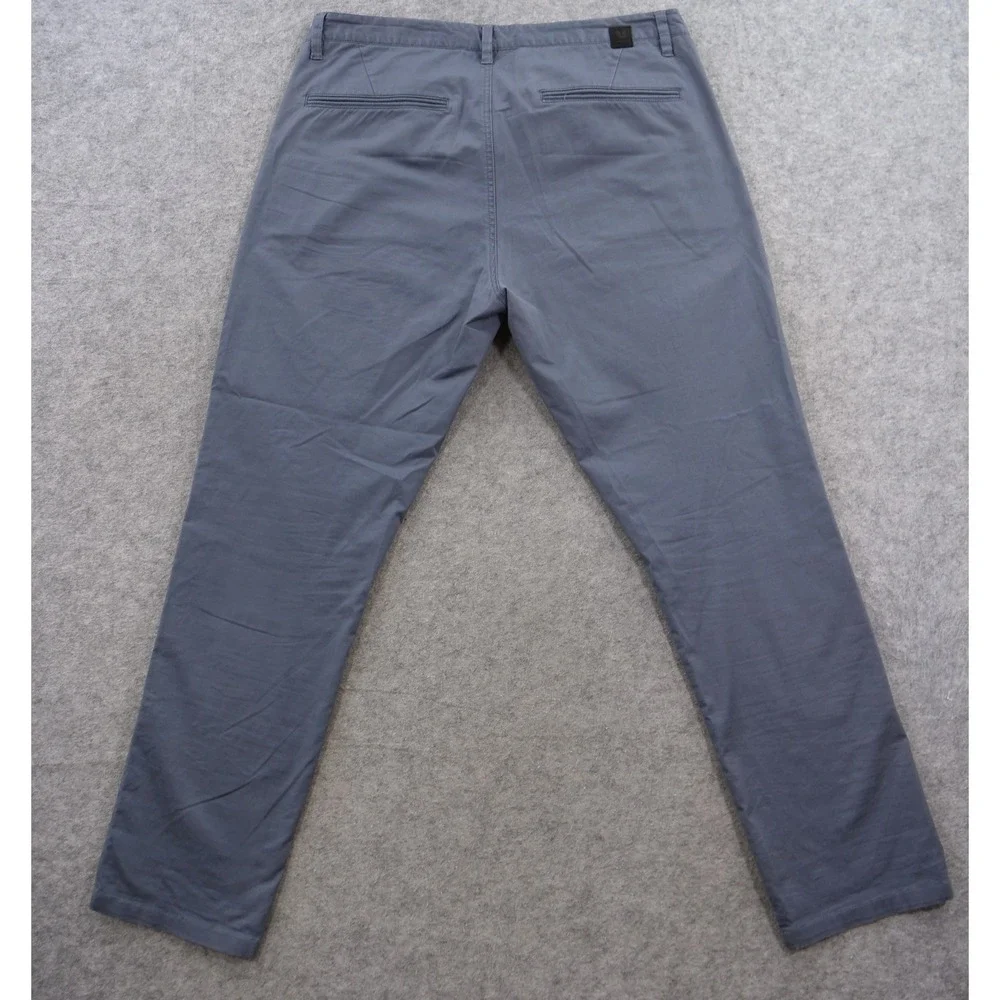 Vuori Pants Mens 36 Gray Collins Chino Casual Stretch Straight Leg Flat Front